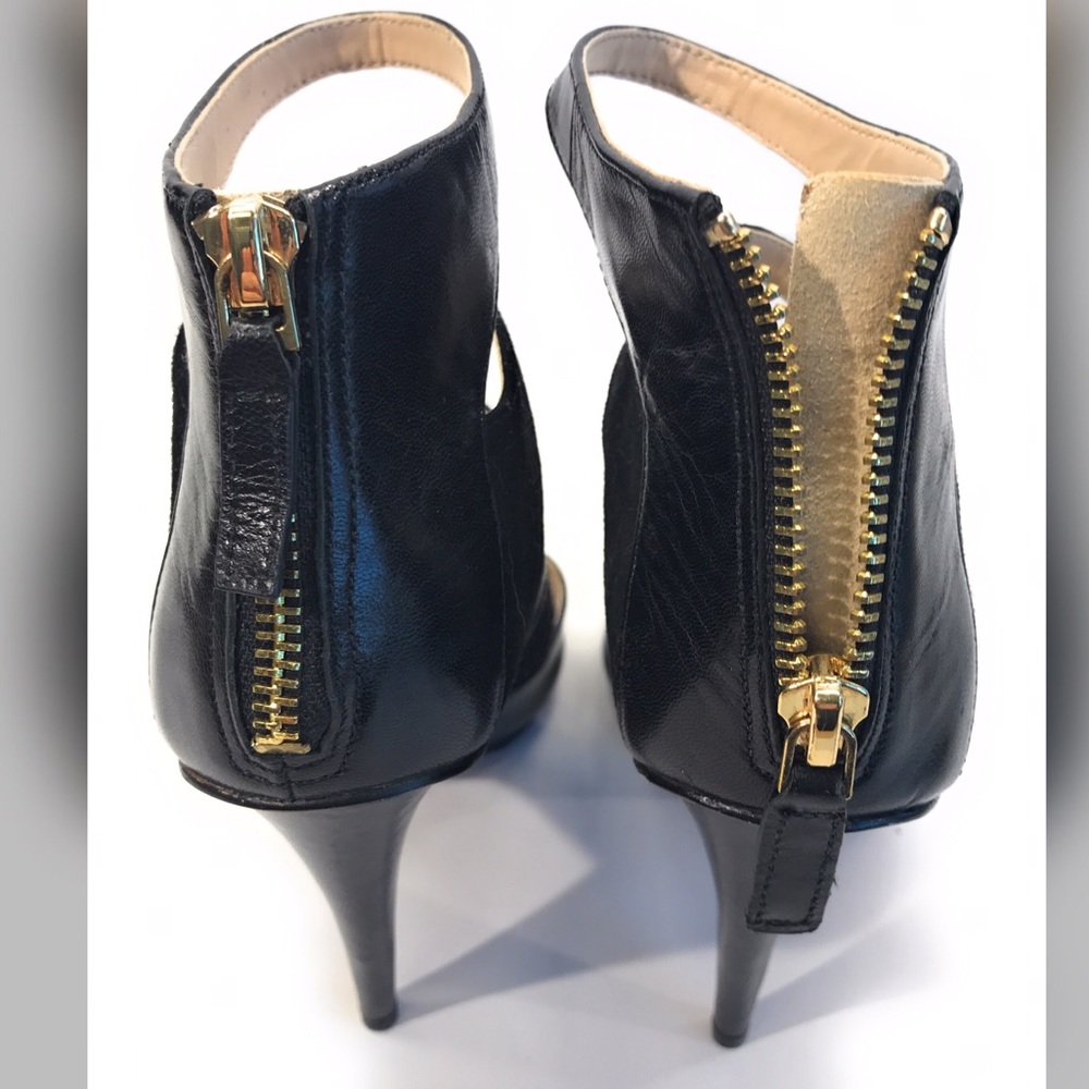 Nine West Strappy Black Heels sz 5M - Picture 4 of 8